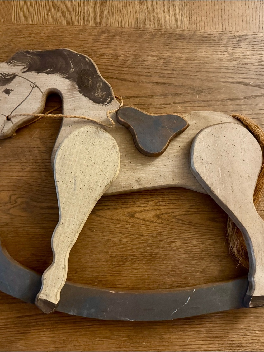 Vintage wooden Rocking Horse Wall Decor